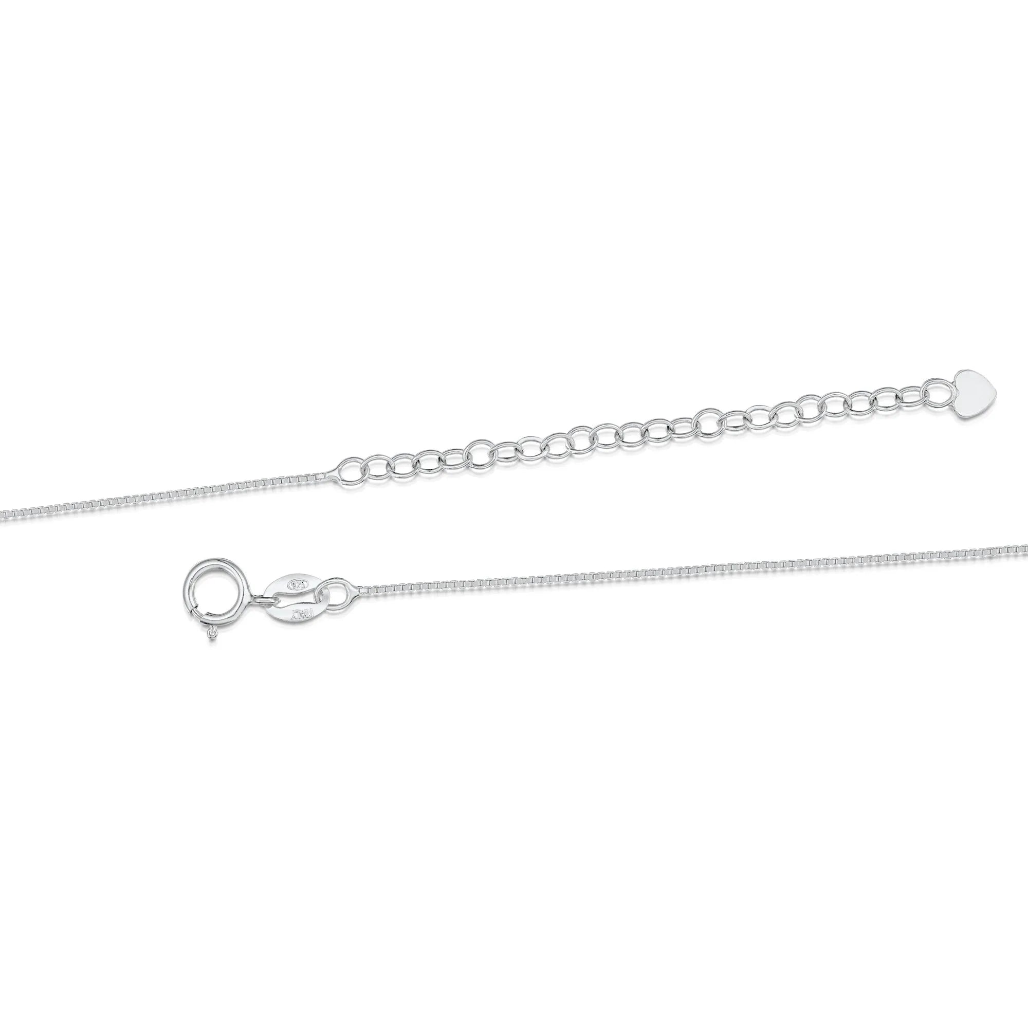 Collier en argent clé de sol Fleur de myosotis | Violette hurlante®