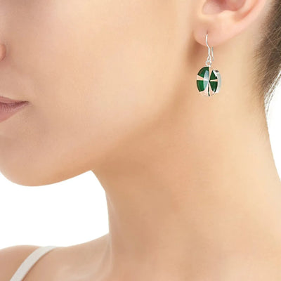 Boucles d'oreilles Trèfle à quatre feuilles par Shrieking Violet® Cadeau porte-bonheur pour elle !