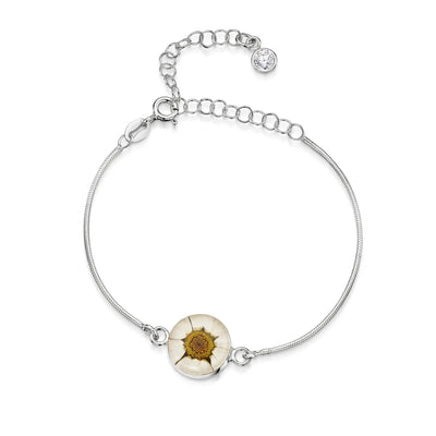 Personalized Sterling Silver Birthstone Flower Bracelets | Shrieking Violet®