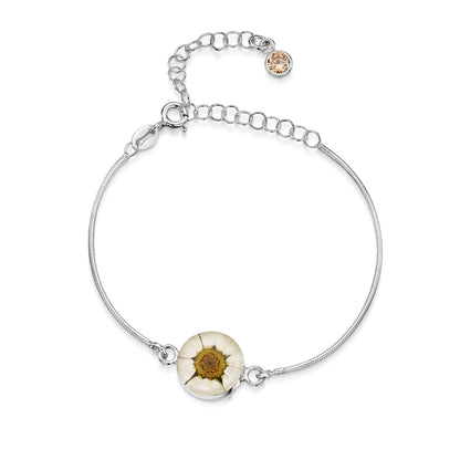 Personalized Sterling Silver Birthstone Flower Bracelets | Shrieking Violet®