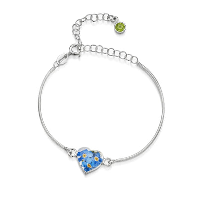 Personalized Sterling Silver Birthstone Flower Bracelets | Shrieking Violet®