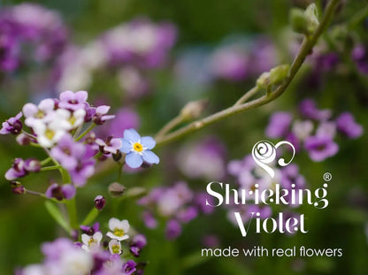 Collier avec vraie fleur par Shrieking Violet® Pendentif ovale en argent sterling avec de vraies fleurs. Cadeau attentionné pour jardinier, fleuriste, amoureux de la nature