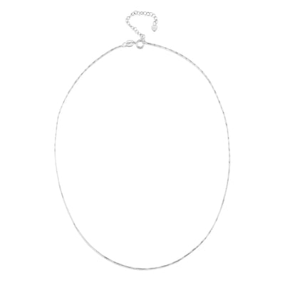 Collier pendentif rectangulaire Trèfle à quatre feuilles chanceux en argent sterling