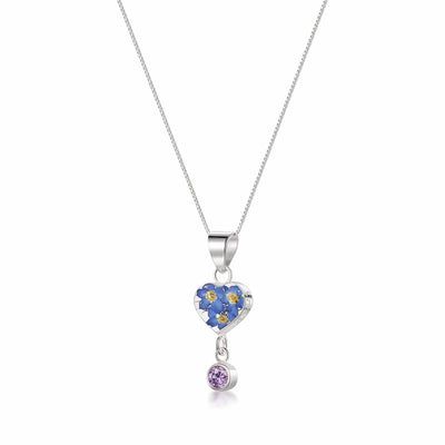 Shrieking Violet's Handmade Birthstone Necklaces: Nature's Beauty in Sterling Silver