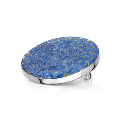 Silver Brooch - Forget-me-not - Full Moon XL